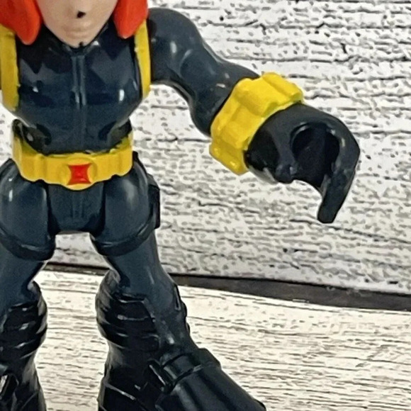 Playskool Marvel Super Hero Adventures BLACK WIDOW figure Avengers - Picture 3 of 9